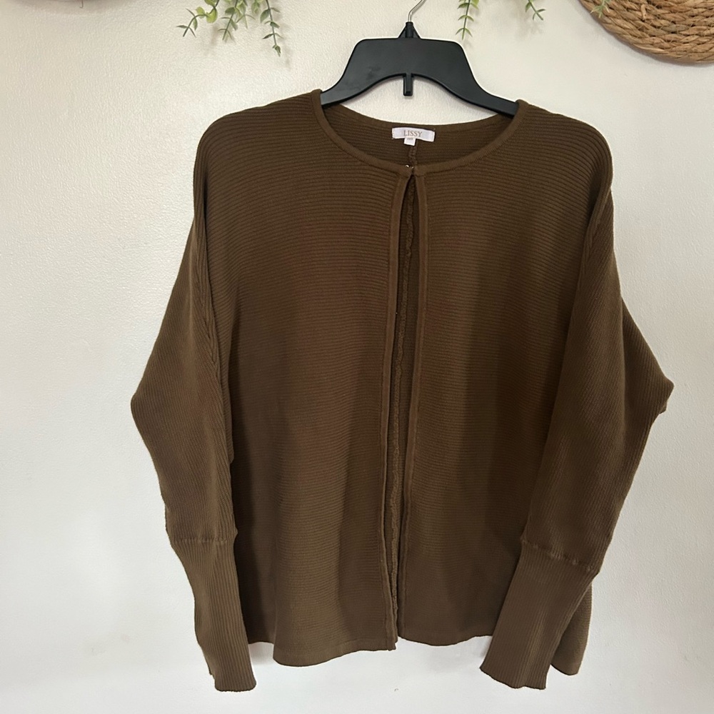 Green Lissy Ribbed Women's Sweater size medium
